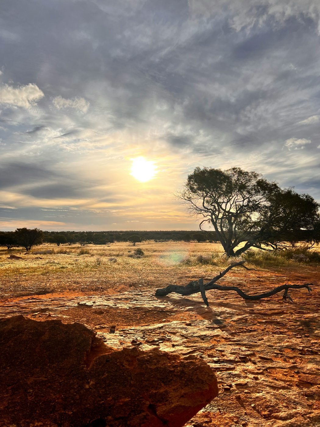 Sunset over the Pilbara outback